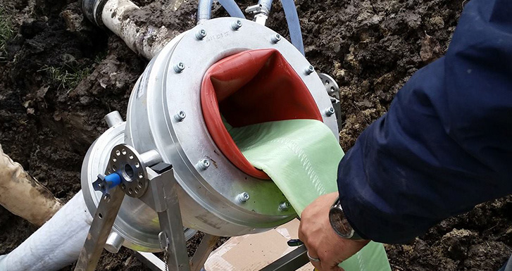 Trench-less CIPP Lateral Liners